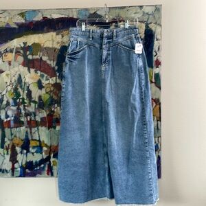 Free People Denim Maxi skirt NWT